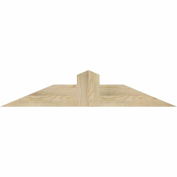 Ekena Millwork Portland Rough Sawn Timber Gable Bracket, Douglas Fir, 48"W x 10"H x 4"D x 6"F, 5/12 Pitch GBW048X10X0406POR00RDF - main